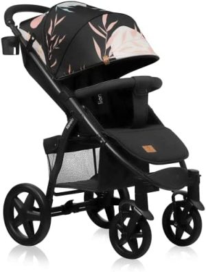 LIONELO Annet Silla de Pase Para niños hasta 22 kg 0-48M ajuste del respaldo hasta posición horizontal Capucha XXL Plegable fácil con ventana Mosquitera