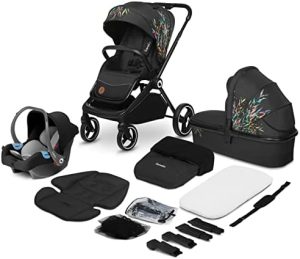 LIONELO Mika cochecito de bebé 3 piezas, coche de bebé 3 en 1, carrito para bebé, carro bebé 3 piezas el conjunto, silla de paseo, capazo y silla de coche, función de transportador (Dreamin)