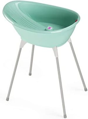 OKBABY Kit Bella bañera más soporte - Perfecto para la hora del baño desde 0-12 meses - Azul claro, 39251500