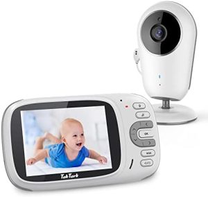 TakTark Vigilabebes con Camara Inalámbrico Monitor para Bebés Camara Vigilancia Bebe Inteligente con LCD 3.2'' y Cámara Visión Nocturna, Función de Vigilancia de la Temperatura (BM603Pro)
