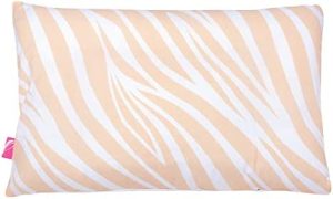 Motherhood - Almohada infantil (35 x 40 cm, certificado Öko Tex Standard 100, incluye funda extraíble de 100% algodón), diseño de cebra, color naranja