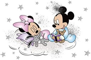 Kibi Pegatinas Infantiles Pared Minnie Pegatinas Decorativas Pared mickey Mouse Stickers Pared Mickey Dormitorio Calcomanias para Niños Pared Calcomanias Mickey