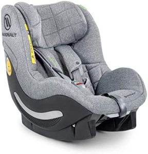 AeroFIX RWF Soft Line de Avionaut | Silla de coche reboard (orientada hacia atrás) | silla de coche grupo 1 (9kg-17.5kg, 67cm-105cm) | para niños pequeños de 6 meses a 4 años | Gris Melange