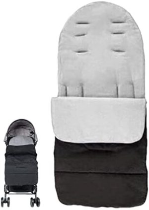 Ailopta Saco Silla Paseo Universal, Saco De Pies para Cochecito, Saco Capazo Bebe Impermeable a Pruebade Viento Cubierta De Cochecito Forro Cálido, Sacos De Cochecito Funda Cálida para Cochecitos