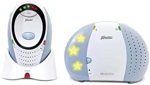 Alecto Bébé DBX-85 VigilaBébés Eco - Vigilabebés Audio - Vigilabebés Digital con tecnología DECT - Alcance de 300 Metros -Indicador de Sonido LED y luz Nocturna - Azul