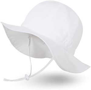 Ami&Li tots Niña Sombrero de Sol ala Ancha Ajustable Sombrero Protección Solar UPF 50 para Bebés, Niñas Niños Infantil Pequeñito Unisexo