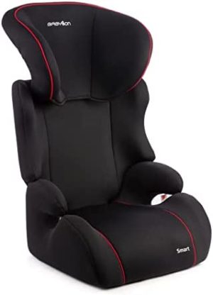 BABYLON silla coche grupo 2-3 Smart. Alzador coche niño 15-36 kg (3 a 12 años). Silla coche sin isofix ECE R44/04 Negro
