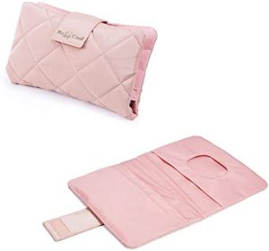 BEBECOOL Estuche de toallitas de viaje para pañales de bebé titular de pañales de embrague monedero de toallitas desmontables a la moda (rosa oscuro)