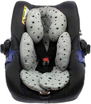 BEYBI® Reductor bebé punto algodón universal para capazo, silla coche grupo 0, silla de paseo y cuna