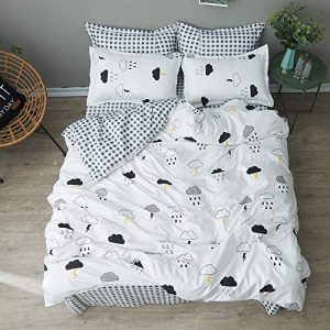 BH-JJSMGS Funda nórdica y Funda de Almohada Impresas, Ropa de Cama de Dormitorio Resistente a la decoloración y a Las Manchas, Humor pequeño 180 * 220 cm