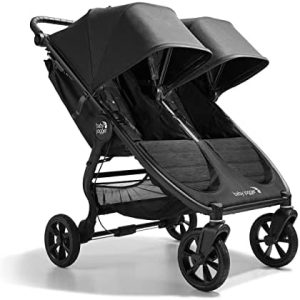 Baby Jogger City Mini GT2 - Silla de paseo doble para todo terreno, ligera, plegable, color negro