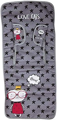 Babyline Love Cats - Colchoneta ligera, unisex