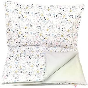 Baby's Comfort - Juego de funda nórdica (90 x 120 cm) + funda de almohada (40 x 60 cm), color gris