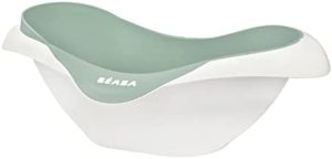 Béaba Bañera para Bebé, Antideslizante y Cómoda, Ergonómica y Multifunción, Material Suave, Tapón de vaciado, Camélé'O, Fabricada en Francia, verde