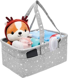  Cesta de regalo para bebé niño, regalos para bebé recién  nacido, práctica cesta de regalo para bebé esencial con organizador de  pañales, color gris : Bebés