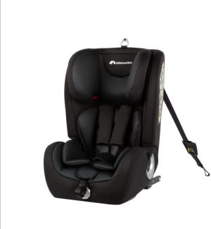 Bebeconfort Ever Fix Silla de Coche grupo 123 Isofix, para niños 9-36 kg de 9 meses a 12 años, con reductor acolchado para niños pequeños, protectores laterales, color Pixel Black