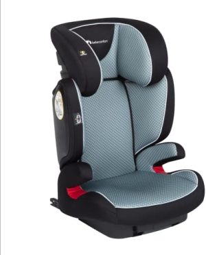Bebeconfort Road Fix Silla Coche Grupo 2 3 ISOFIX, Crece con el Niño 3-12 años (15-36 kg), Protección Lateral Segura, Ajuste Fácil y Seguro, color Pixel grey