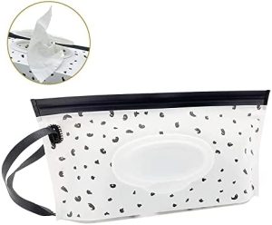 Bolsa para Toallitas, Bolsa para Toallitas Bebe, Funda Toallitas Bebe, Dispensador de Toallitas Húmedas, Bolsa Toallitas Bebe Portátil, Reutilizable, para Bolso de Viaje Bebé,1 Pieza