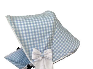 CAPOTA BUGABOO FOX VICHY (AZUL BEBE, BUGABOO EXTENSIBLE)