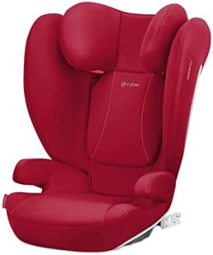CYBEX Silver Silla de coche para niños Solution B2-Fix, Para coches con y sin Isofix, Grupo 2/3 (15-36 kg), Desde los 3 hasta los 12 años aprox., Rojo (Dynamic Red)