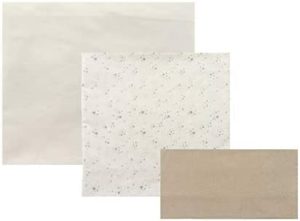 Cambrass Sabana Capazo 3 Pcs 80x120 Cm, Sky Beige, 3 Unidad