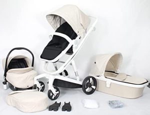 Carro bebe, Carrito bebe, Cochecito para bebes Bytax (Beige)