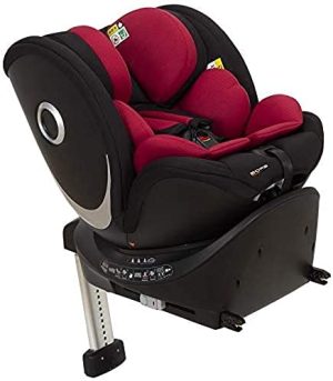 Casualplay - Sillas de coche Eroe i-size de 40 a 105 cm, giratoria 360º, con ventilador en el asiento, color rojo