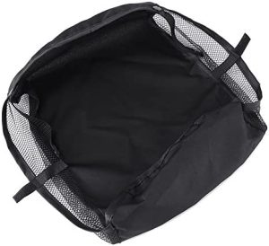 Cesta de almacenamiento para cochecito, carrito de bebé, bolsa de almacenamiento, tamaño 30 x 30 x 10 cm, color negro