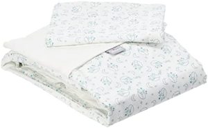 Chicco Next2Me Foxy - Juego de Funda nórdica de 3 Piezas, Color Blanco y Verde