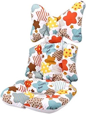 Cojín para Cochecito de bebé, Cojín Reductor para Sillas de Bebé Funda de asiento para cochecito Colchonetas para Silla de Paseo Universales para cochecito, asiento de coche (Estrella)