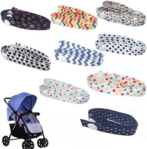 Correa Juguetes Anticaída Soporte para Accesorios para Cochecito Correa Ajustable para Cochecito Patrones Surtidos 9 Piezas (60 cm / 24 Pulgadas)