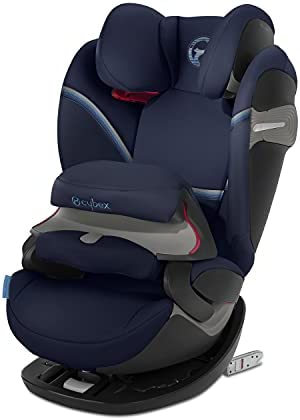 Cybex Gold Pallas S-Fix Silla de Coche Grupo 1/2/3 (9 Meses-12 Años), Azul (Navy Blue), 43 x 50 x 68.5 cm