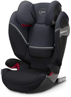 Cybex Gold - Silla de coche Solution S-Fix, para coches con y sin Isofix, Grupo 2/3 (15-36 kg), Desde los 3 hasta los 12 años aprox., Negro (Granite Black)