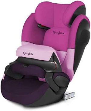 Cybex Pallas M-Fix SL - Silla de Coche Grupo 1/2/3 2 en 1 para Niños, para Coches con y sin ISOFIX, 9-36 kg, desde los 9 Meses hasta los 12 Años aprox., color Purple Rain
