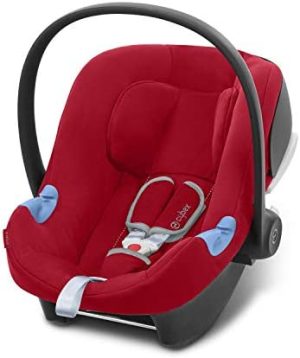 Cybex Silver Aton B I-Size - Silla De Coche Aton B I-Size, Rojo - Dynamic Red, Grupo 0 + (0-13 kg)