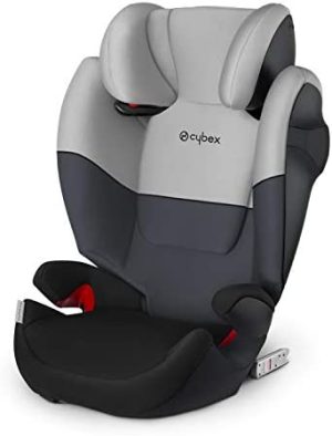 Cybex Silver Solution M-fix 519001123 Silla de Coche, Grupo 2/3, para Niños, para Coches con y sin Isofix, Colección Color 2021, Gris (Cobblestone)