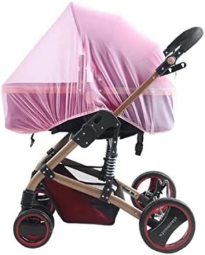 DEBAIJIA Cochecitos de bebé Mosquitero Infantil Universal Asiento de Carro Cubierta de protección Insecto Proteger Red Fly Bug Paseante Red Suave Cómodo Respirable para la Silla de Paseo Cochecito
