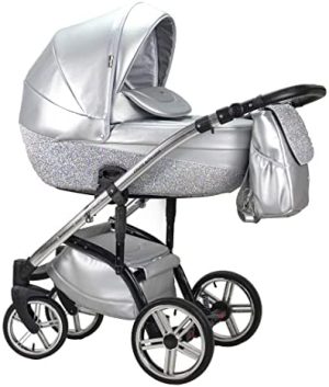 Diamond Glitter Trio, cochecito 3en1 BBtwin (plateado)