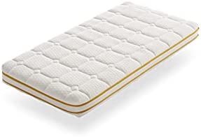 ECCOX - Colchón de Cuna Breeze - Colchón para Cama Montessori Altura 12 cm - Sistema Rollingback Antivuelco - Fibras Naturales Todotherm - Termorregulación - Desenfundable (70x140 cm)