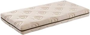 Ecus Kids Colchón de Cuna Ecus Organic, Colchón Para Cuna de Origen Orgánico, Natural Desde El Nacimiento, Beige, 120 x 60 x 12