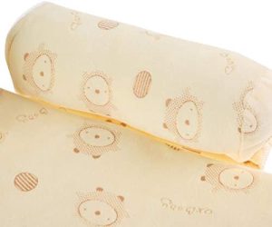Eulbevoli Almohada para recién Nacidos, Almohada para bebés, para Cuna de Viaje(Yellow)