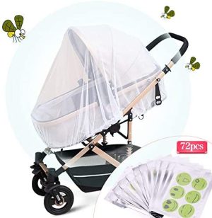 Fabur Universal Mosquitera Carrito Bebé,Mosquitera Bebé silla de paseo y cuna de viaje resistente, Protección Perfecto Elástica y lavable