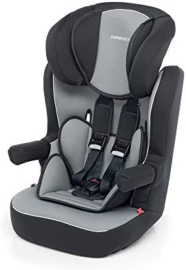 Foppapedretti Express Silla de coche, grupo 1/2/3, 9 - 36 kg, para niños de 9 meses a 12 años, gris