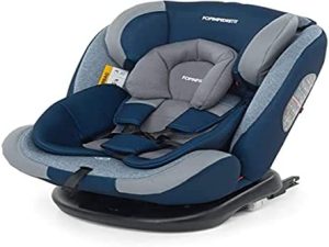 Foppapedretti Iturn DuoFix Sille de Coche Grupo 0+/1/2/3 (0-36 Kg) para Niños desde nacimiento a 12 años, Carbon