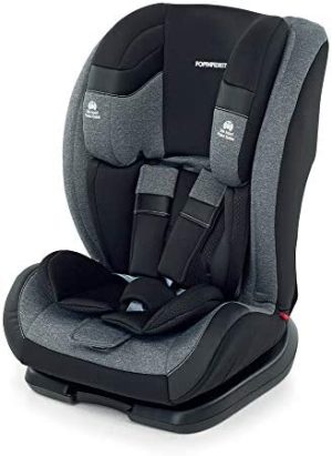 Foppapedretti Re-klino Silla de coche Grupo 1-2-3 (9-36 Kg), SEGG.AUTO, Negro (Carbon), 9700382903