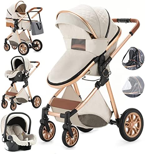 Sistema de viaje para bebé 2 en 1, cochecito de bebé, cochecito de bebé,  cochecito de bebé, cochecito de viaje portátil, plegable, marco de  aluminio