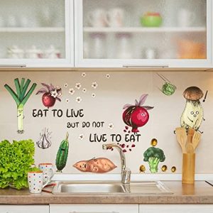 HaoFuJi Vinilos Infantiles Pared Verdura Cocina Adhesivos Pared Plantas Decoracion Salones Comedor Habitación Niños Bebés Guardería Dormitorio Salon