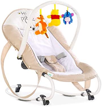 Hauck Bungee Deluxe Hamaca Bebé, desde 0 Meses hasta 9 kg, Balancin Bebe,  Respaldo Ajustable, Mecedora Bebe, Sistema de Arnés, Arco de Actividades,  Estructura Antivuelco, Portátil, Beige