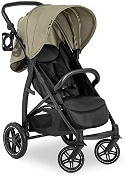 Hauck Rapid 4D silla de paseo/soporta hasta 25 kg/Plegado fácil/Capota protección solar 50+ / Ruedas de goma/Portavaso/Altura ajustable/Posición tumbada/Cesta de la compra grande/Olive, verde (148983)
