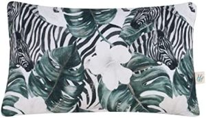 JYOKO Kids Almohada para Niños Pequeños, Cojín Almohada con Funda Lavable, Funda de Algodón 100%, 20 x 32 (Pequeño, Zebra)